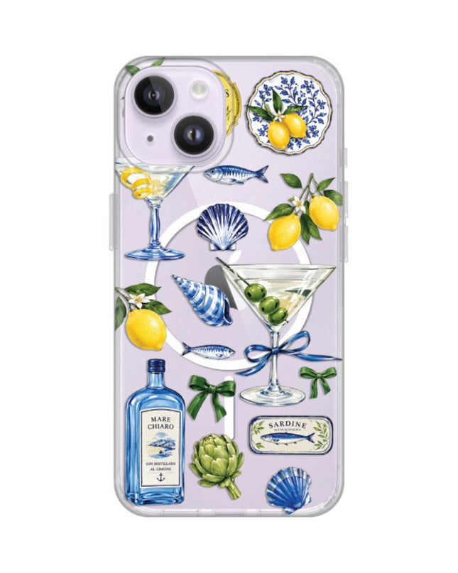 Maska za iPhone 13/14 6.1 Mediterranean Martini Print Magsafe