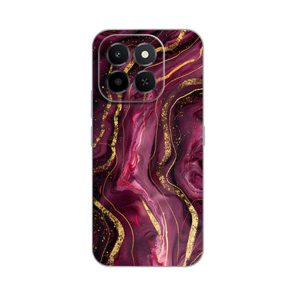 Maska za Honor X6c Burgundy Silikonska Print