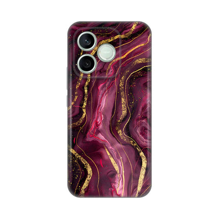Maska za Honor 600 Lite Burgundy Silikonska Print
