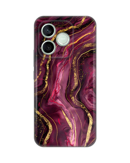 Maska za Honor 600 Lite Burgundy Silikonska Print