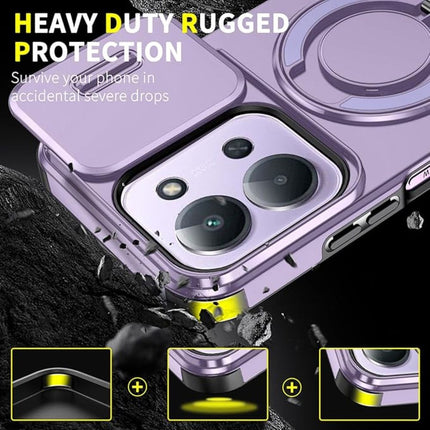 Maska za Xiaomi Redmi 15C 4G EU 173mm ljubicasta CamShield Ring stand