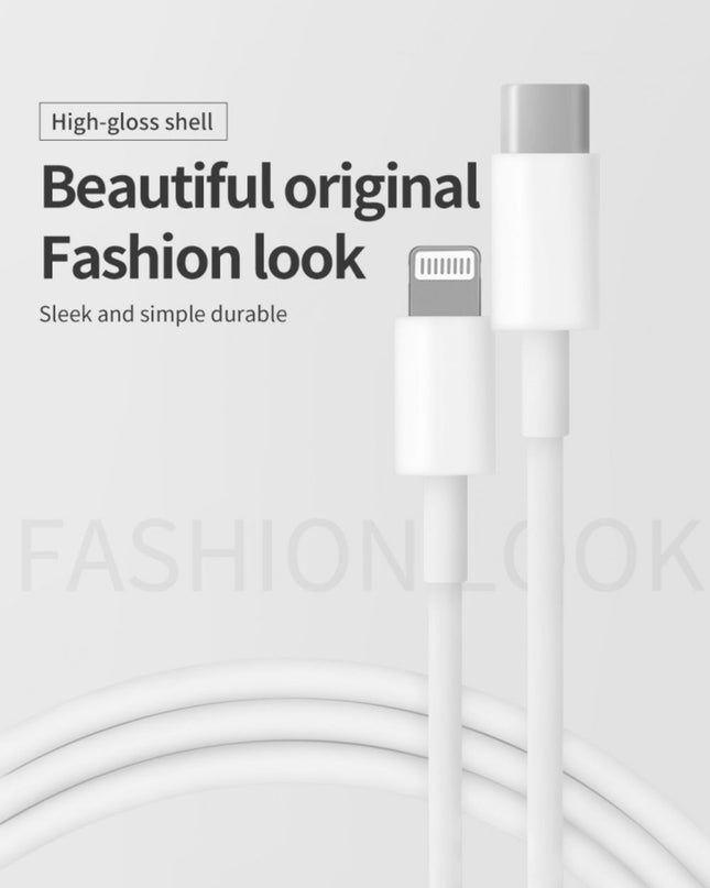 Data kabl Coteci CS2165 3A PD na iPhone lightning beli 1m