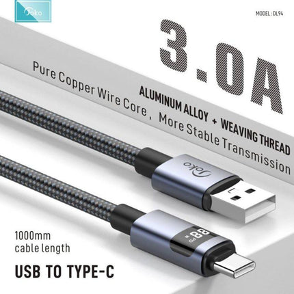Data kabl KONFULON DL94, LCD Display, USB na Type C 1m
