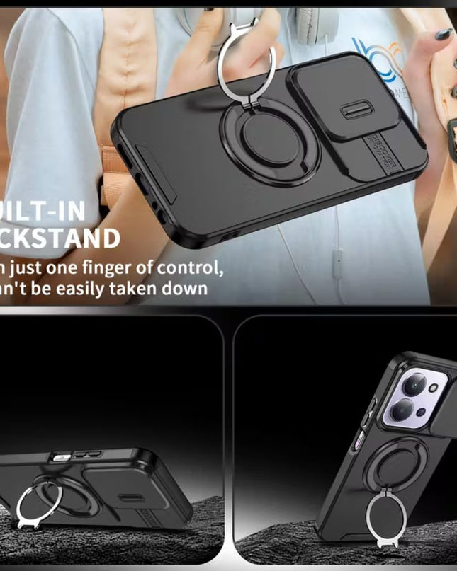 Maska za Xiaomi Redmi 15C 4G EU 173mm plava CamShield Ring stand