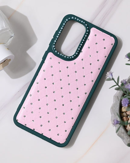 Maska za Samsung A566B Galaxy A56 5G zeleno roze Bling