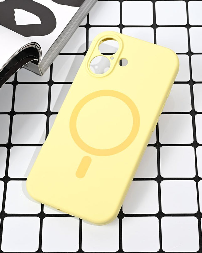 Maska za iPhone 17 6.3 zuta Magsafe Pure color