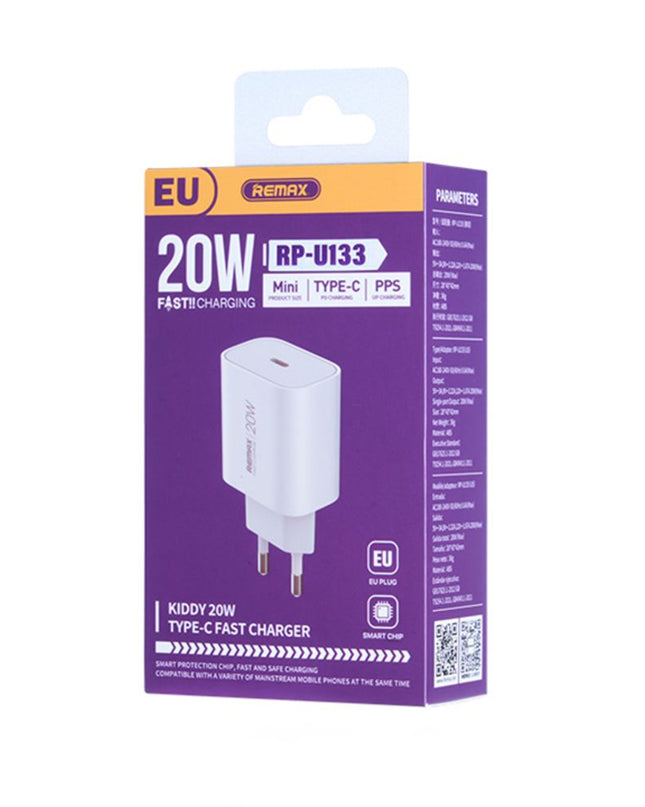 Kucni punjac Remax Kiddy Series 20W 1C Fast RP-U133 beli