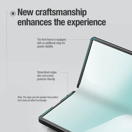 Maska za Samsung F976B Galaxy Z Fold 8 Ultra crna Nillkin Scrub Fold Magnetic
