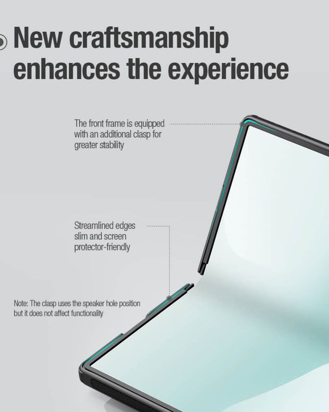 Maska za Samsung F976B Galaxy Z Fold 8 Ultra crna Nillkin Scrub Fold Magnetic