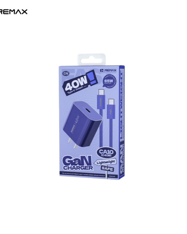 Kucni punjac REMAX Huiying CA10 GaN 40W Type C plavi