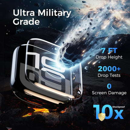 Zastitno staklo Tempered Glass Premium UV Glue Full Cover + Lampa za Apple Watch 10/11 46mm
