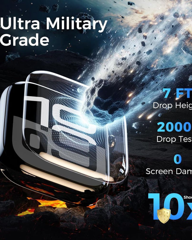 Zastitno staklo Tempered Glass Premium UV Glue Full Cover + Lampa za Apple Watch 10/11 46mm
