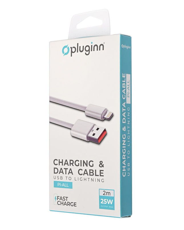 Data kabl Pluginn fast 25W USB na lightning beli 2m