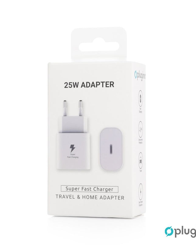 Kucni Punjac Pluginn AJ-25 KP-614C PD Fast 25W za Samsung beli CE