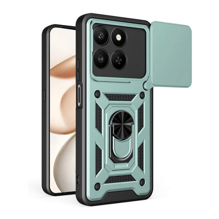 Maska za Honor X7d 4G/400 Smart 5G tamno zelena Hard Shield