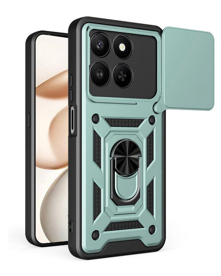 Maska za Honor X7d 4G/400 Smart 5G tamno zelena Hard Shield