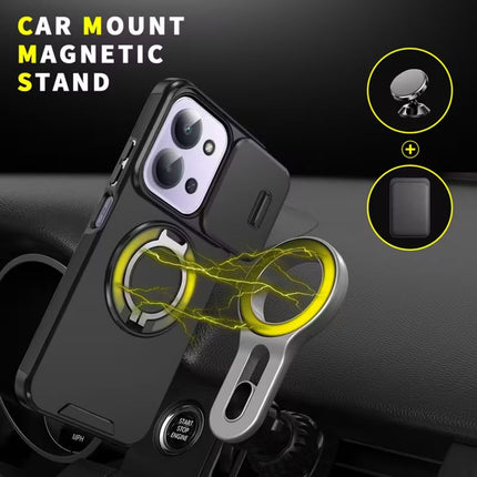 Maska za Xiaomi Redmi 15C 4G EU 173mm plava CamShield Ring stand