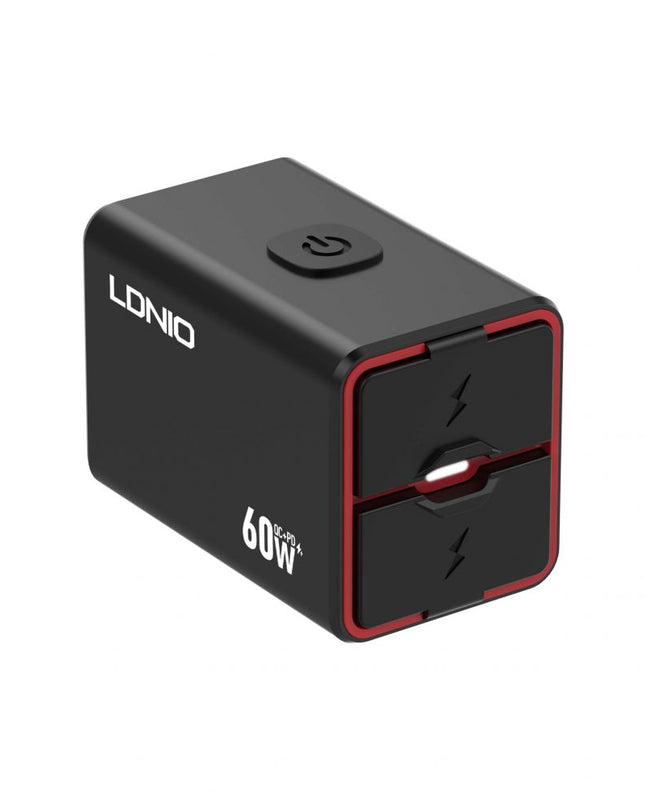 Punjac za motor LDNIO C108 QC 30W, PD 30W total power 60W crni