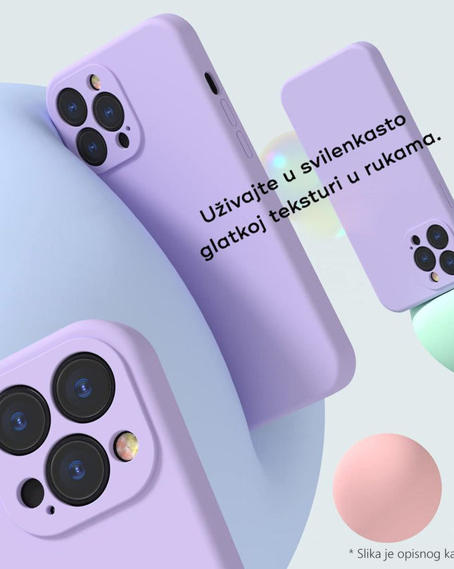 Maska za iPhone 17 6.3 ljubicasta Teracell Soft Velvet