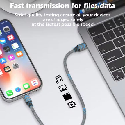 Data kabl LDNIO LC442I 30w, Type C na iPhone Lightning sivi 2m
