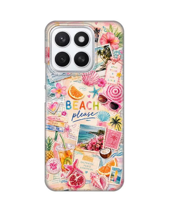 Maska za Honor X8c Beach Please Silikonska Print Skin
