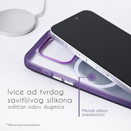 Maska za Samsung A576B Galaxy A57 5G plava Magsafe Clear