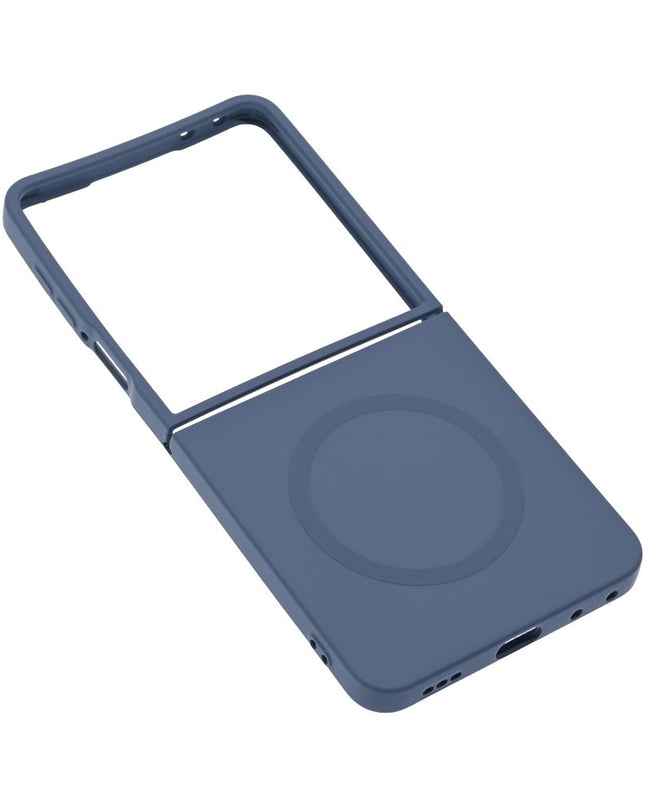 Maska za Samsung Galaxy Z Flip 8 Magsafe Elegant Fold tamno plava