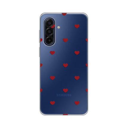 Maska za Samsung A175F Galaxy A17 Red Hearts Silikonska Print