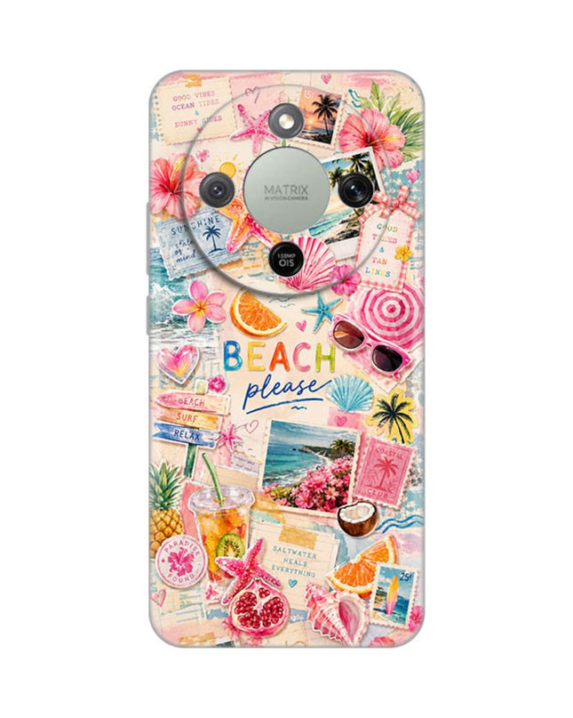 Maska za Honor Magic 8 Lite Beach Please Silikonska Print Skin