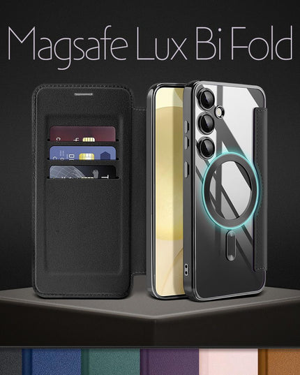 Maska za Samsung A576B Galaxy A57 crna Magsafe Lux Bi Fold