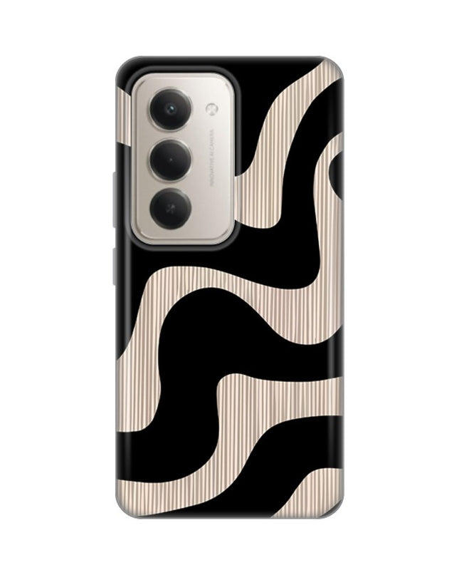 Maska za Xiaomi Redmi 15 4G Black Flow Silikonska Print Skin