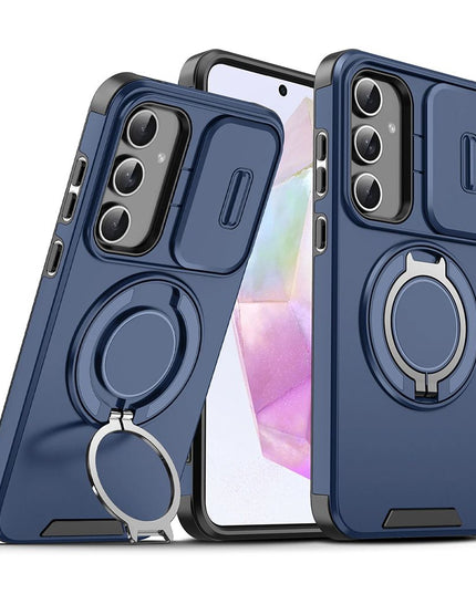 Maska za Samsung A576B Galaxy A57 5G plava CamShield Ring stand