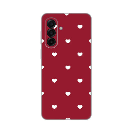 Maska za Samsung A175F Galaxy A17 Burgundy Hearts Silikonska Print Skin