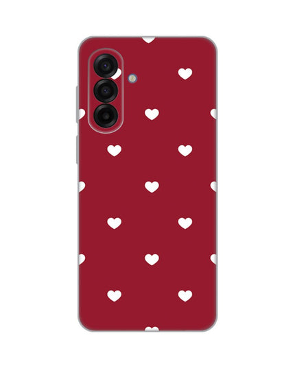 Maska za Samsung A175F Galaxy A17 Burgundy Hearts Silikonska Print Skin