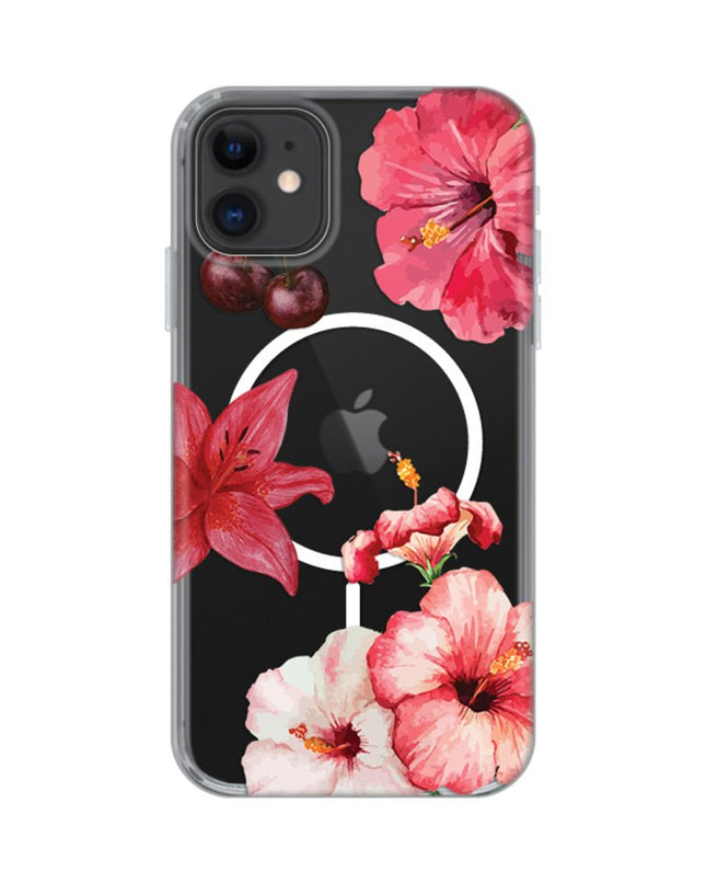 Maska za iPhone 11 6.1 Hibiscus Print Magsafe