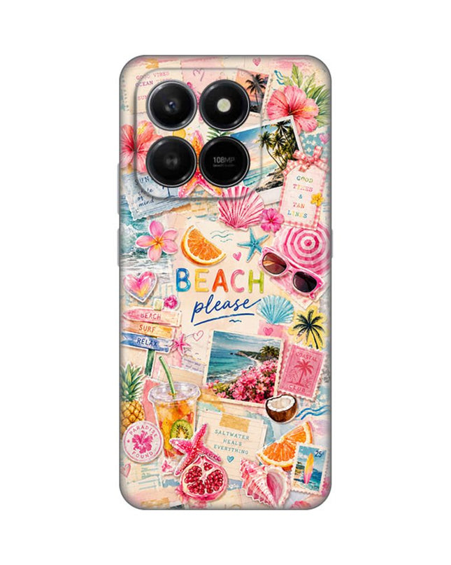 Maska za Honor X7d 4G/400 Smart 5G Beach Please Silikonska Print Skin