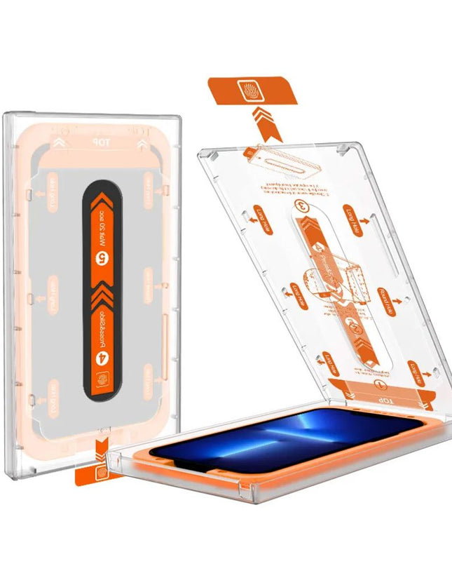 Zastitno Staklo Tempered glass 2.5D dust free Box za iPhone 12 Pro Max 6.7 crni