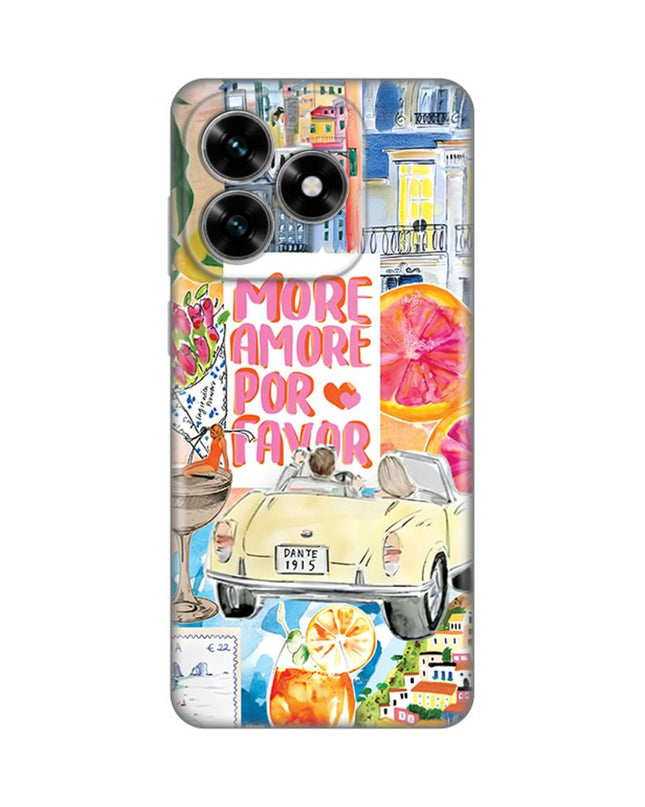 Maska za Honor X5c Plus More Amore Silikonska Print