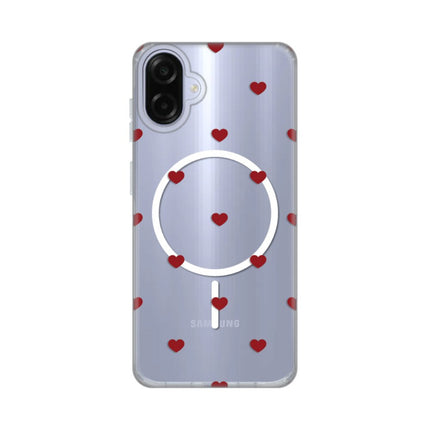 Maska za Samsung A075F Galaxy A07 Red Hearts Print Magsafe