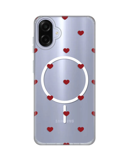 Maska za Samsung A075F Galaxy A07 Red Hearts Print Magsafe