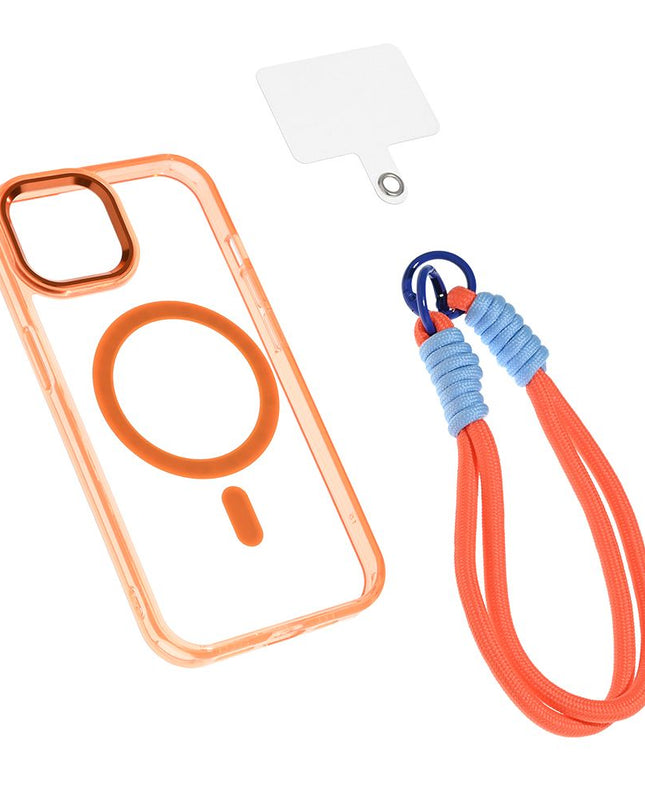 Maska za iPhone 13/14 6.1 narandzasta Magsafe Loop