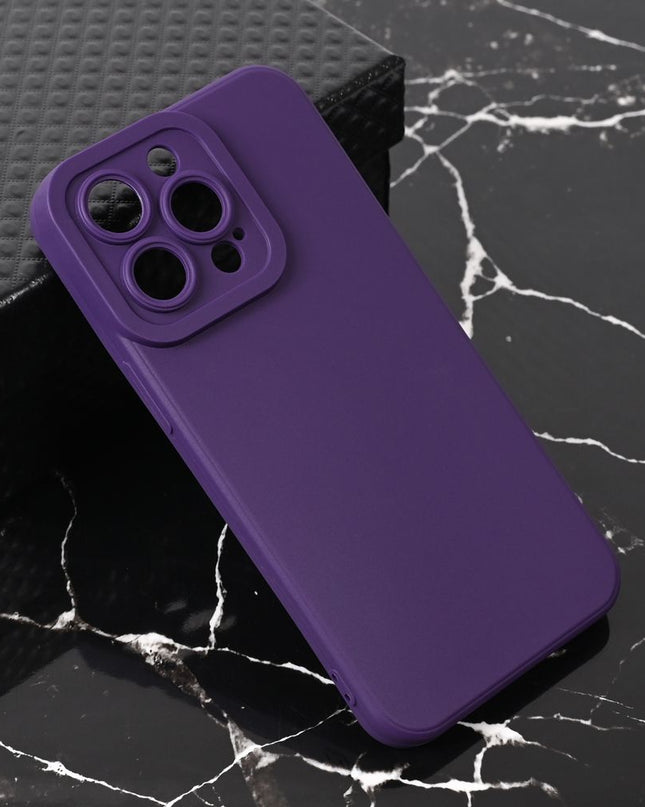 Maska za iPhone 13 6.1 mat tamno ljubicasta Teracell Giulietta