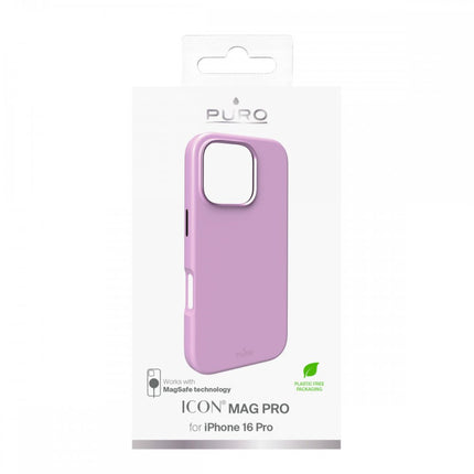 Maska za iPhone 16 Pro 6.3 roze Puro ICON MAG PRO