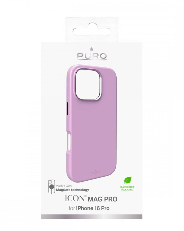 Maska za iPhone 16 Pro 6.3 roze Puro ICON MAG PRO
