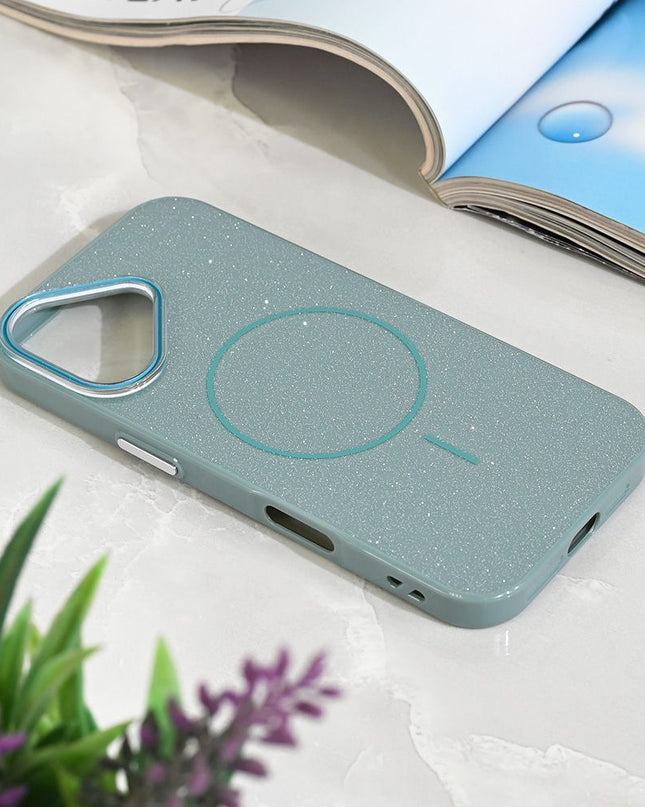 Maska Magsafe Sparkle Dust za iPhone 17 6.3 zelena