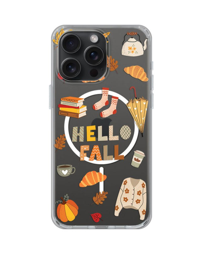 Maska za iPhone 15 Pro Max 6.7 Hello Fall Print Magsafe