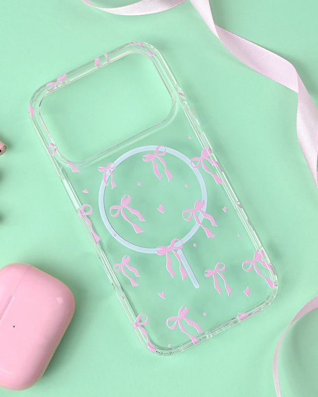 Maska za iPhone 17 Pro 6.3 Cute Bow Print Magsafe