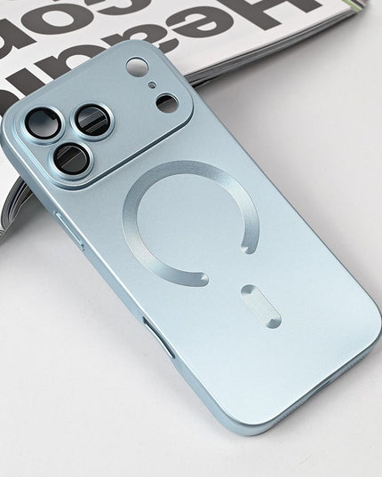 Maska za iPhone 17 Pro Max 6.9 plava Magsafe Chrome