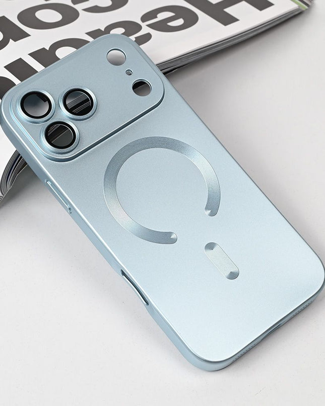 Maska za iPhone 17 Pro Max 6.9 plava Magsafe Chrome