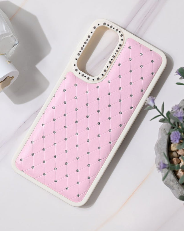 Maska za Samsung A165B Galaxy A16 5G belo roze Bling